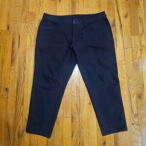 Lululemon ABC Classic Fit Warpstreme Pant Mens 38 x 28 Black